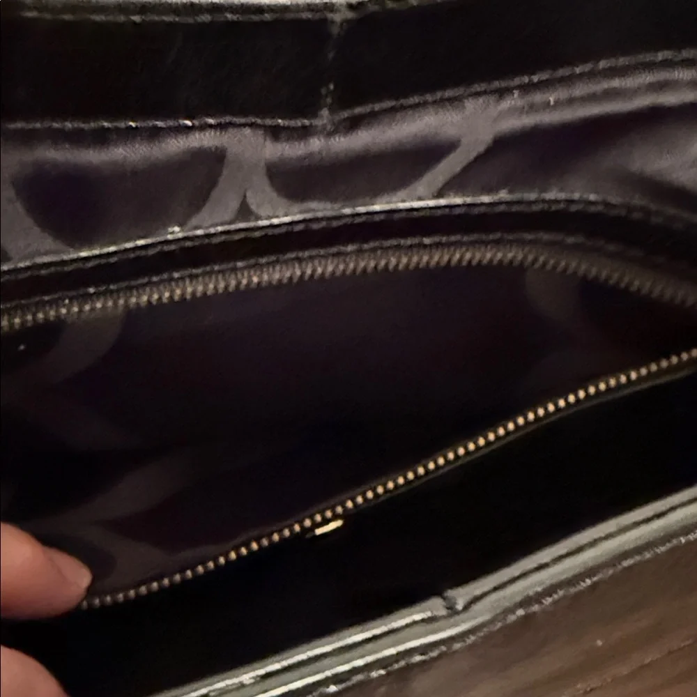 Vintage Banana Republic Black Leather Shoulder Bag Y2K Minimalist Chic